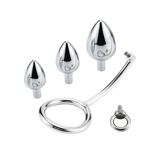 Set Ring 4663 Steel Hook Cock DiscreetChoice Stainless with Anal 0725